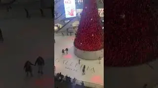 Huge Christmas Tree in￼ Galleria Mall in Dallas Texas