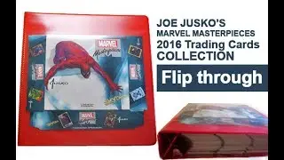 MARVEL MASTERPIECES  2016 Joe Jusko Trading Cards Collection & Binder Flip Through