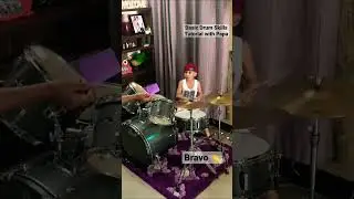 Basic Drum Skills Tutorial with Papa Chad #pandemictimes #drummer #kids #kiddrummer