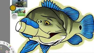 How to Design a Fishing Team Logo Tucuna Heinekein | Peacock Bass Speed Art