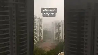 First rain in Bangalore 2024 #shorts #rain #bangalore