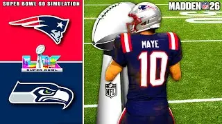 Patriots vs Seahawks Super Bowl 60 Simulation (Madden 26)