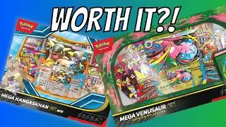 Mega Venusaur ex Premium Collection + Mega Kangaskhan ex Box (12 Packs Opening!)