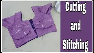 4 Tucks Blouse Cutting And Stitching 🥰 || #blouse #blousedesign #fashion 