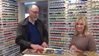 Visiting In Stitches needlework store in Atlanta