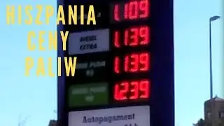 Hiszpania ceny paliwa