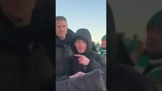 Fans angry after the game outside parkhead #hh #football #ynwa #joehart