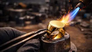 how to make gold ring amazingly process