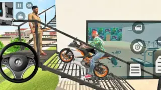 😊❤️ Franklin parked all the bikes on the roof of his house 🏠 Indian Theft Auto Simulator 🥰 game 🎮💥