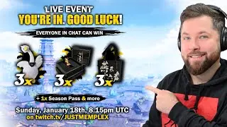 JustMemplex LIVE - GVG, then BIG EVENT After with LOTS of Giveaway!