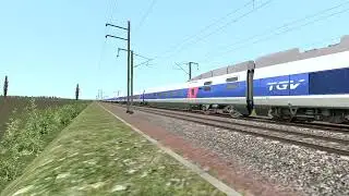 Train Simulator 2022 | A pair of TGV Sud- Est Passes on the  FCHSL