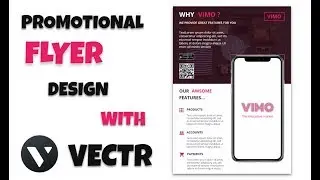 Promotional flyer design with vectr