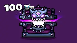 I Opened 100 KEYS CHEST in Geometry Dash