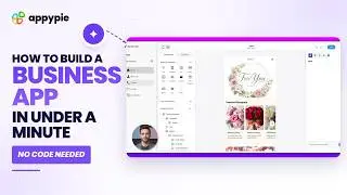 Build a Business App in Under 1 Minute 🤯 | Appy Pie AI App Generator (No Code)