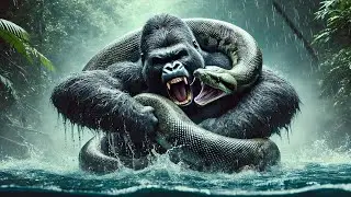 Gorilla vs Giant Python | Don't miss this action