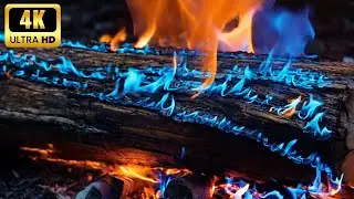 🔥 Quiet Cozy Fireplace Without Music with Embers & Wood Fire Symphony for Meditation V1