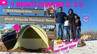 4 Nights camping @ Fort Pickens : Part 1 🚗💨 Road Trip from Dallas to Fort Pickens 🏖️ | Camping🏕️