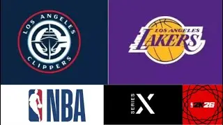 NBA 2K26 Lakers vs Clippers 1st quater action. Clean gameplay