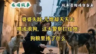 婆婆失踪，儿媳却天天去喂流浪狗，这天警察拦住她：狗粮里掺了什么