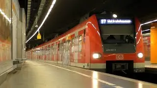 Marienplatz (→ Hauptbahnhof) mit (modernisierten) Zügen der Baureihe 423 der S-Bahn München