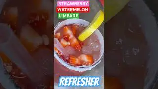 &ldquo;STRAWBERRY WATERMELON LIMEADE&rdquo; Refresher!!#strawberry #watermelon  #refreshers #drinks #summer