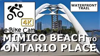 🚴‍♂️🌊 4K Bike Ride on Toronto's Waterfront Trail – Mimico to Ontario Place 🌇🍁