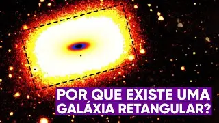 A raríssima galáxia em formato de retângulo