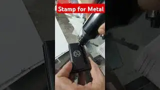 Stamp for Metal, permanent ink Stamp #stamps #permanentink #metal #shortvideo