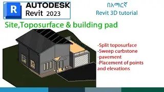 How to design site and toposurface In Revit Simple Tutorial_EP12