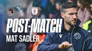 Post-match: Head Coach Mat Sadler reviews point on the road against Grimsby Town