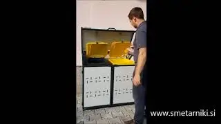 Smetarnik Greenbincover - enostavno odpiranje in zapiranje