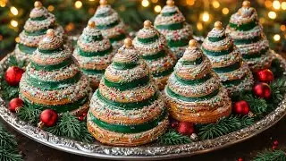 The easiest way to make Christmas tree croissants🎄