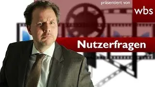 Nutzerfragen: Ist der Kanal der Kanzlei WBS Schleichwerbung? | Rechtsanwalt Christian Solmecke
