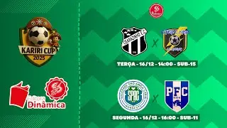 KARIRI CUP - SEGUNDO DIA (TARDE) - 16/12/2025