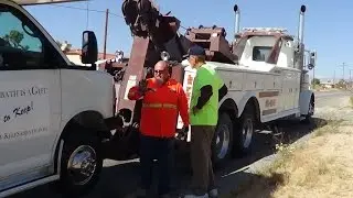 April 12, 2015 (Motor Home Being Towed) - Pastor Chick's Walk Across America