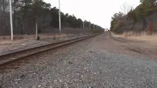 NJ Transit Atlantic city express flying by