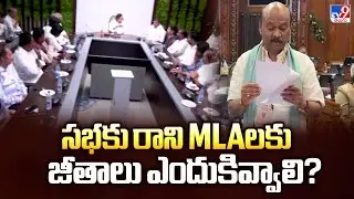 సభకు రాని MLAలకు జీతాలు ఎందుకివ్వాలి? : Speaker Ayyanna Patrudu - TV9
