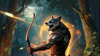 WulfF420 Subscribe text AI art