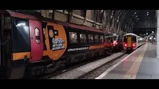British Rail Class 387 #387173/#387103 leaving London Kings Cross
