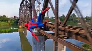 Spiderman en puente negro culiacan 