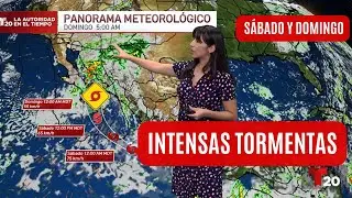 El pron&oacute;stico del tiempo en M&eacute;xico, s&aacute;bado 11 y domingo, 12 de octubre | Tormenta tropical Raymond