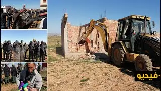 تفاصيل هدم منازل عشوائية ضواحي  العروي