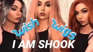 TRYING ON CHEAP WIGS FROM WISH!// (Lace Front & Affordable)