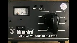 Bluebird 5Kva Manual 145v-280v Voltage Stabilizer, Black