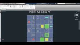 memory game in AutoCAD (lisp programming)