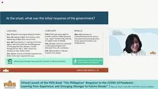 The Philippines&rsquo; Response to the COVID 19 Pandemic Learning from Experience and Emerging Stronger to