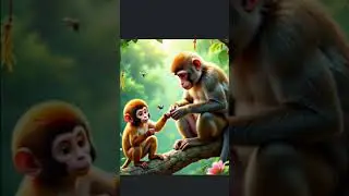 bandar aur kela (Monkey eating banana) video