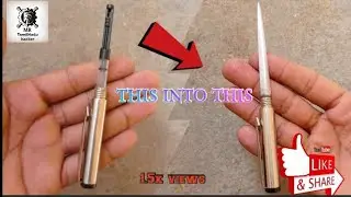homemade pen knife/pen knife at home/diy pen knife and home/self-defense pen knife