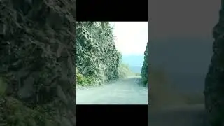 Cutting A Mountain Into A Narrow Road