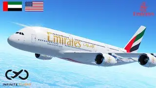 INFINITE FLIGHT: Dubai (DXB) - New York (JFK) Emirates A380